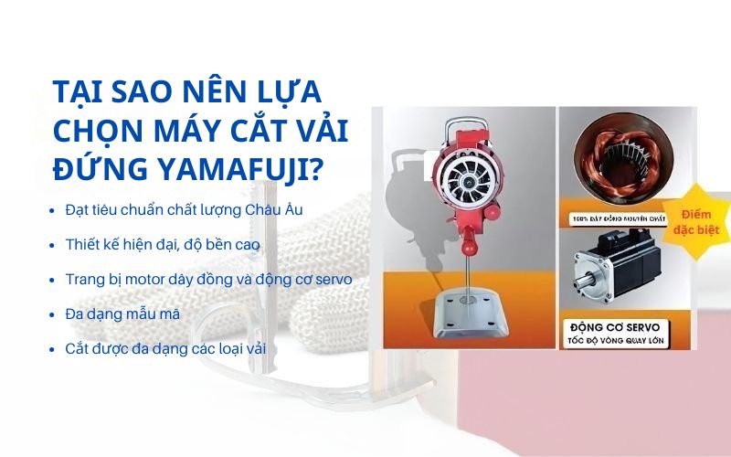 Tại sao nên lựa chọn máy cắt vải đứng Yamafuji?