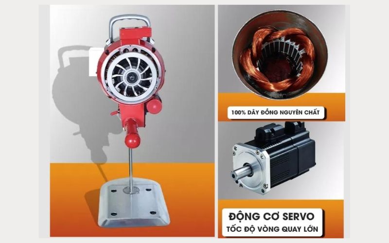  Trang bị motor dây đồng nguyên chất & động cơ servo 