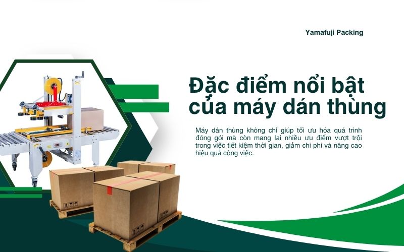 Đặc điểm nổi bật của máy dán thùng 