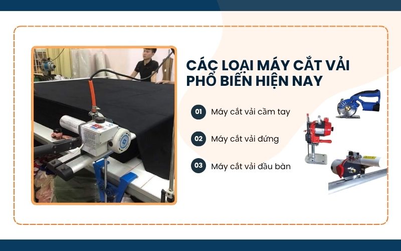 Các loại máy cắt vải phổ biến hiện nay