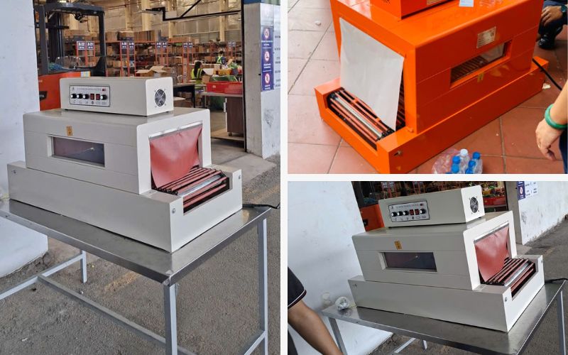 Bàn giao máy bọc màng co nhiệt 