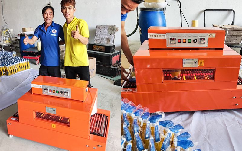Bàn giao máy rút màng co Yamafuji BS4020E