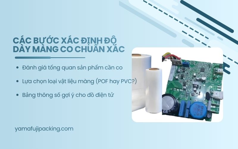 Các bước xác định độ dày màng co chuẩn xác