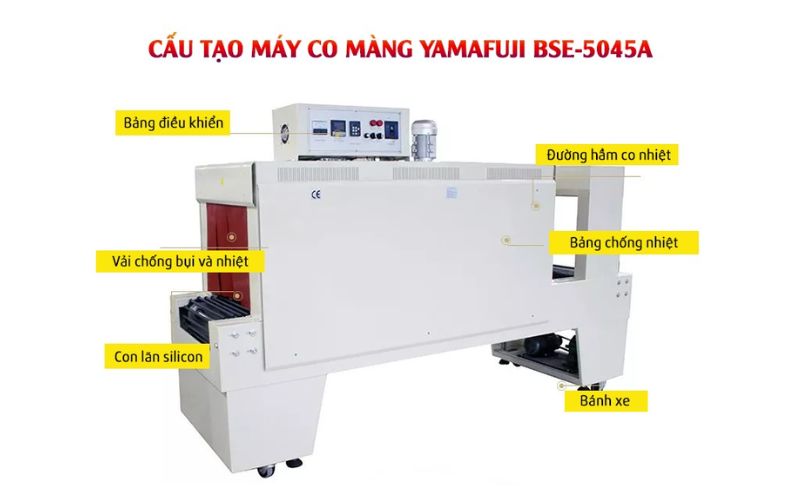 Cấu tạo của máy rút màng co BSE-5045A