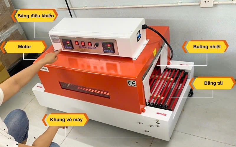 Cấu tạo máy bọc màng co