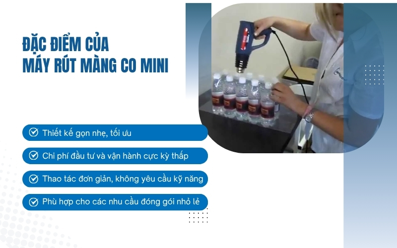 Đặc điểm của máy rút màng co mini