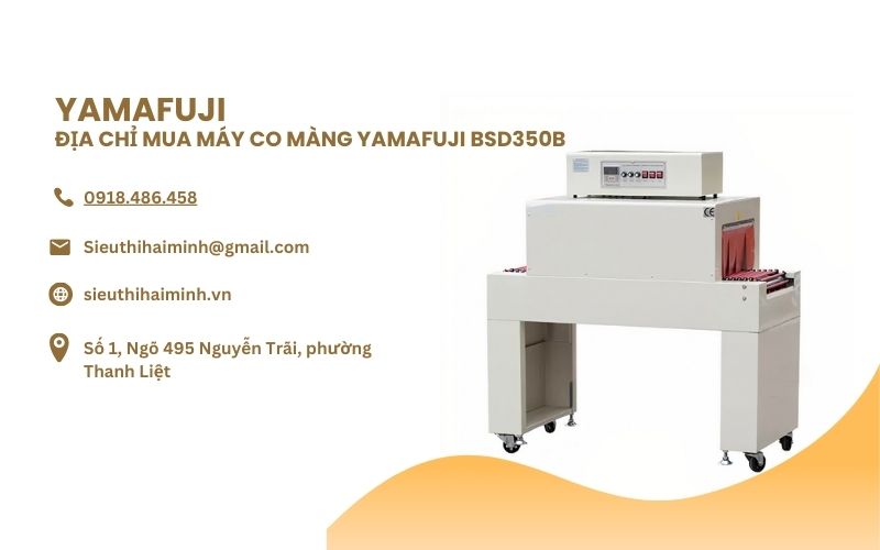 Địa chỉ mua máy co màng Yamafuji BSD350B