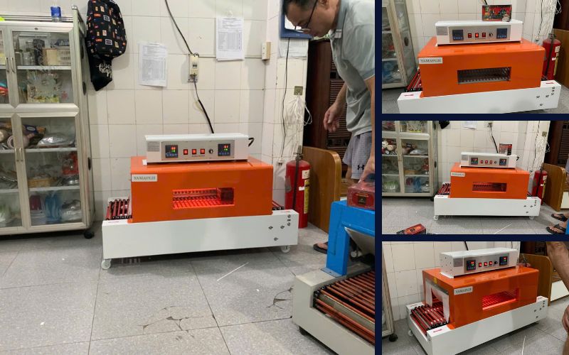 Kỹ thuật Yamafuji bàn giao máy màng co BS4020 cho khách