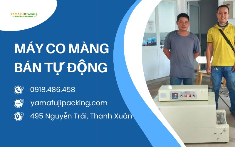 liên hệ máy co màng bán tự động 