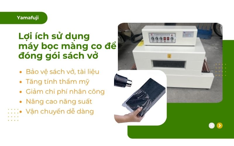 Lợi ích của việc sử dụng máy bọc màng co để đóng gói sách vở 