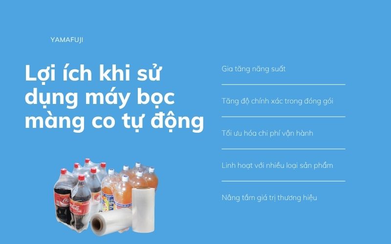 Lợi ích khi sử dụng máy bọc màng co tự động 