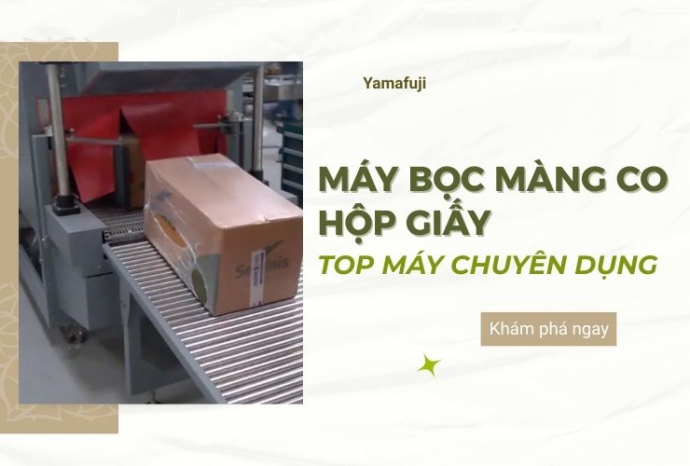 Máy bọc màng co hộp giấy - Top máy chuyên dụng