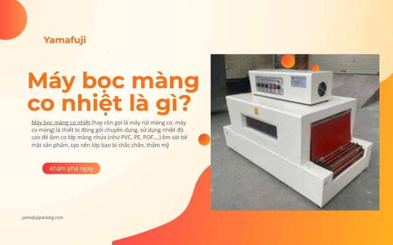 Máy bọc màng co nhiệt là gì? 