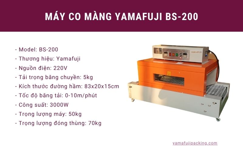 Máy co màng Yamafuji BS-200