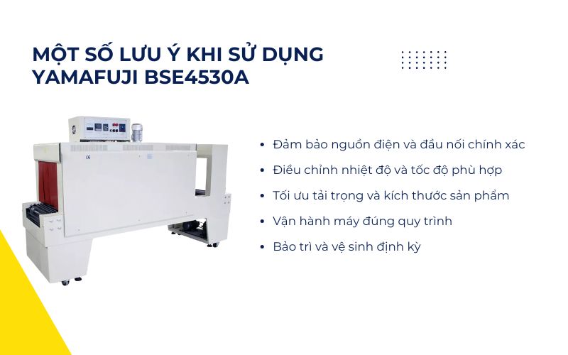 Một số lưu ý khi sử dụng Yamafuji BSE4530A