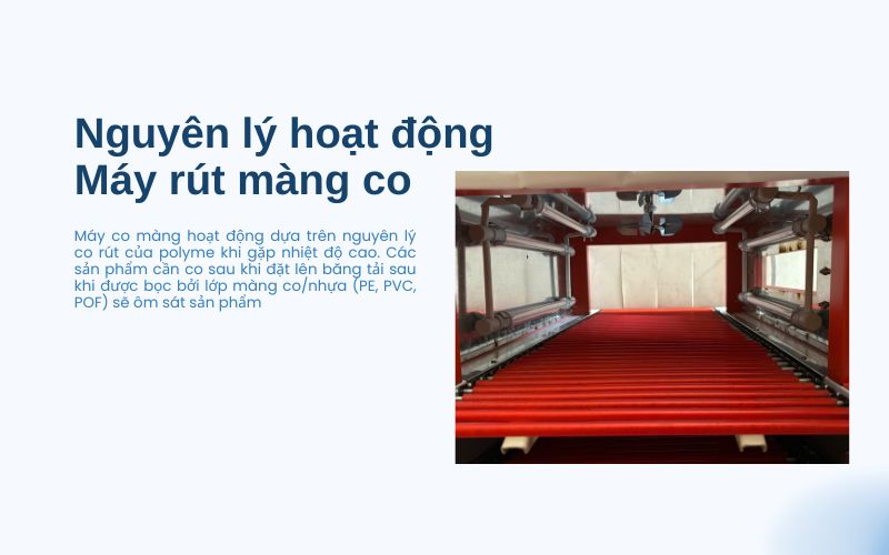 Nguyên lý hoạt động của máy rút màng co 