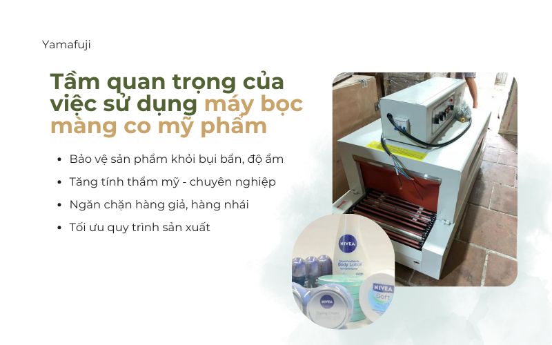 Tầm quan trọng của việc sử dụng máy bọc màng co mỹ phẩm