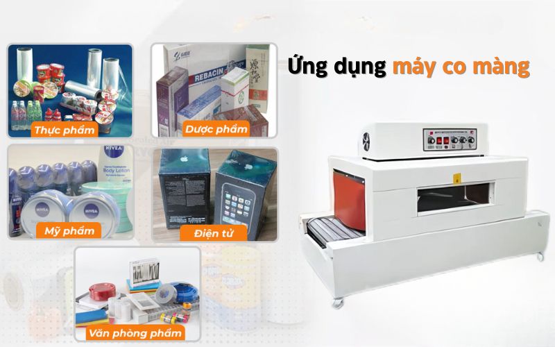 Ứng dụng máy co màng