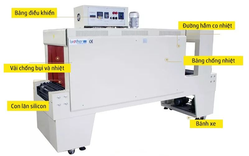 cấu tạo máy co màng Yamafuji BSE4530A