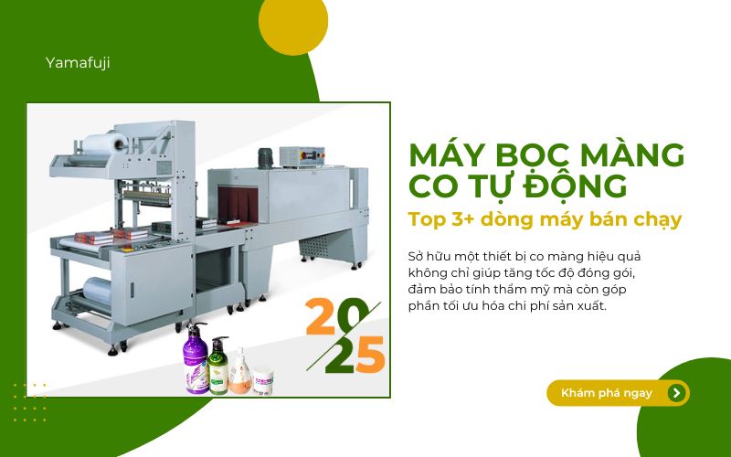 dòng máy bọc màng co tự động bán chạy 