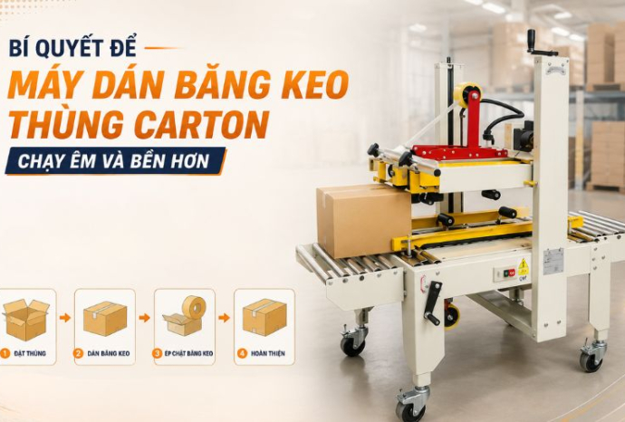 Bí quyết để máy dán băng keo chạy êm và bền hơn