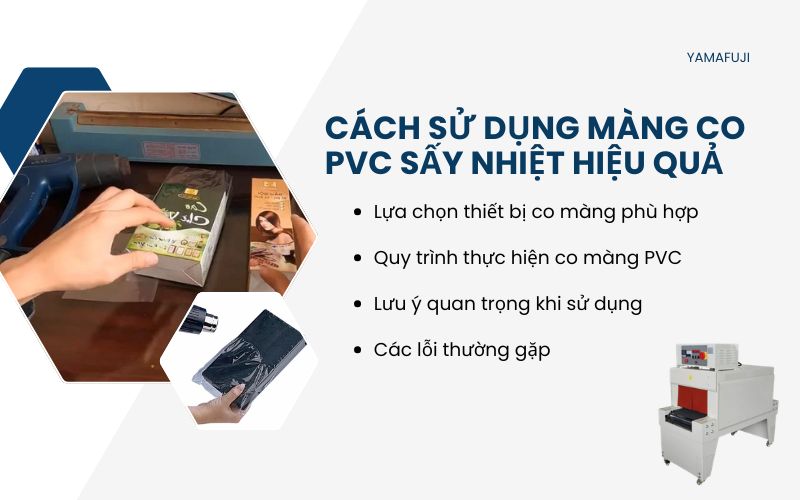 Cách sử dụng màng co PVC sấy nhiệt hiệu quả