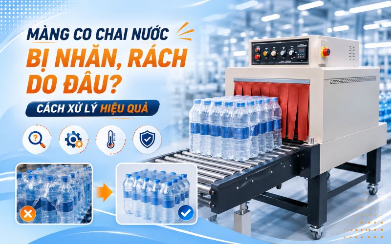 Màng co chai nước bị nhăn, rách do đâu? 