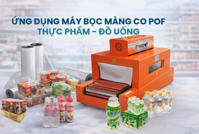 Ứng dụng máy bọc màng co POF trong ngành thực phẩm
