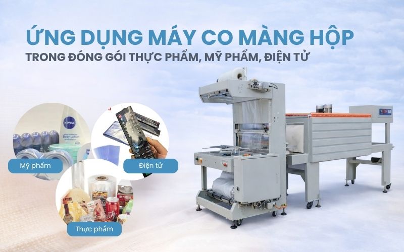 Ứng dụng máy co màng hộp trong đóng gói