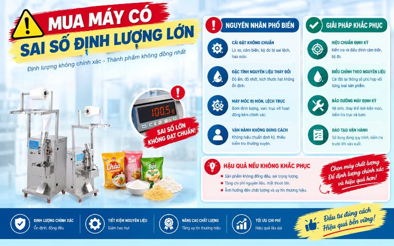 Mua máy có sai số định lượng lớn