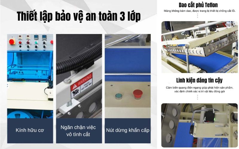 Điểm đặc biệt trong cấu tạo máy cắt màng co chữ L FQL450LA