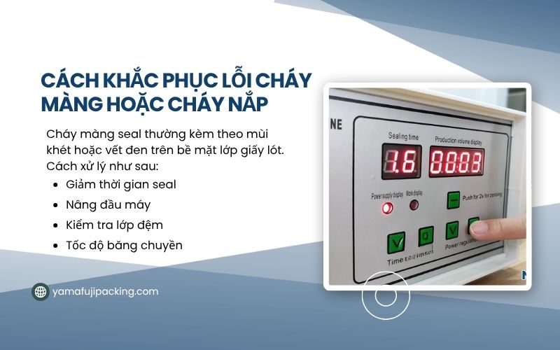 Cách khắc phục lỗi cháy màng hoặc cháy nắp