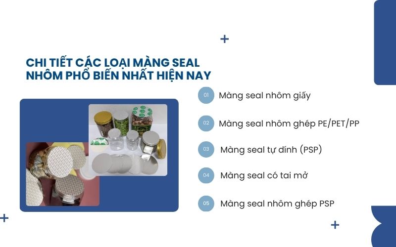 Chi tiết các loại màng seal nhôm phổ biến nhất hiện nay