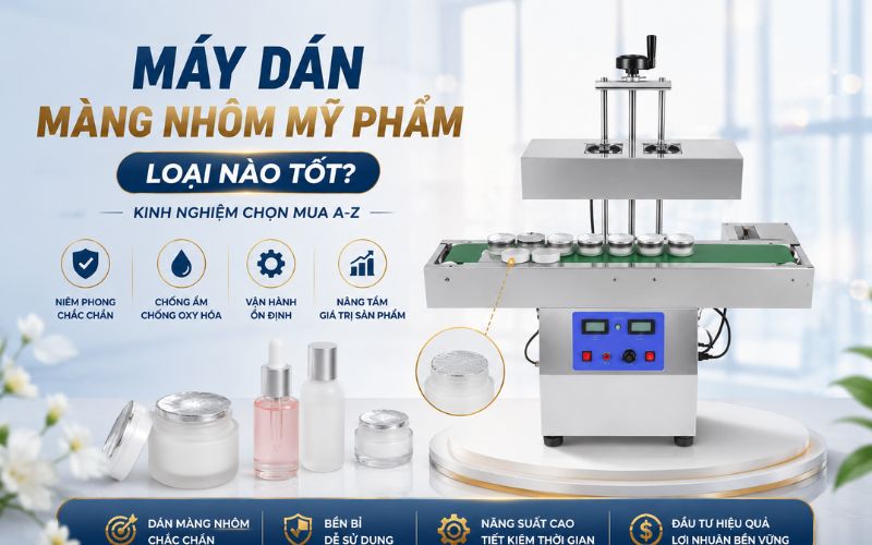 Máy dán màng nhôm mỹ phẩm loại nào tốt? Kinh nghiệm chọn mua A-Z
