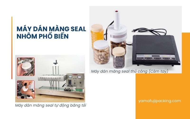 Máy dán màng seal nhôm phổ biến 