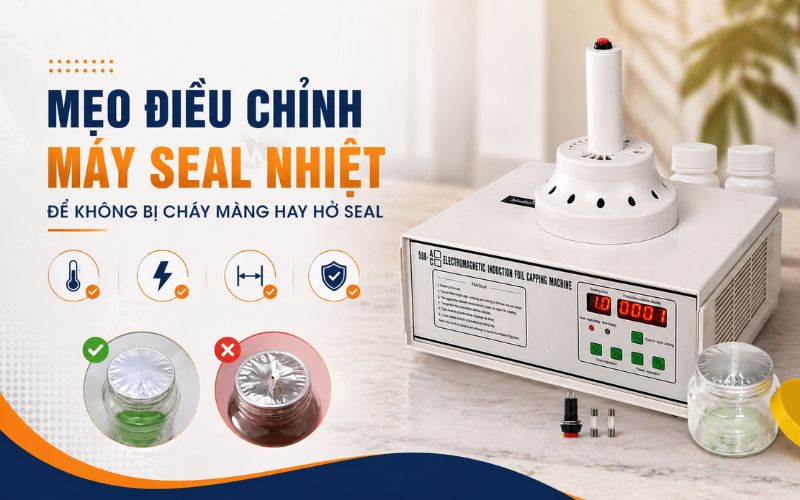 Mẹo điều chỉnh máy seal nhiệt để không bị cháy màng hay hở seal