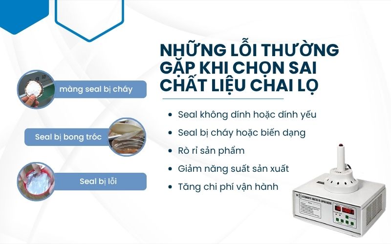 Những lỗi thường gặp khi chọn sai chất liệu chai lọ