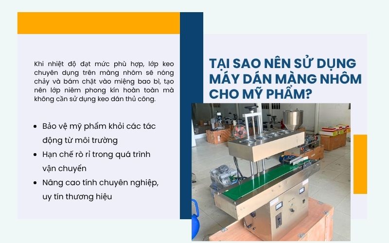 Tại sao nên sử dụng máy dán màng nhôm cho mỹ phẩm?