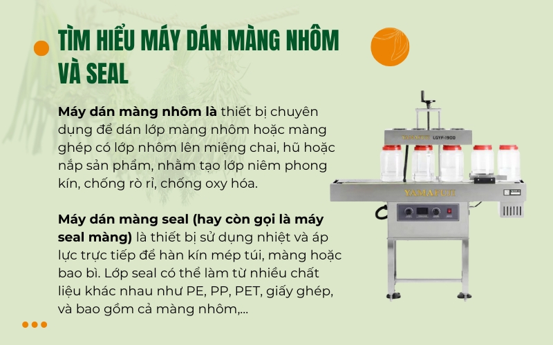 Tìm hiểu Máy dán màng nhôm và seal