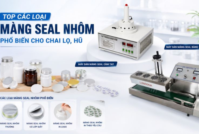 Top các loại màng seal nhôm phổ biến cho chai lọ, hũ