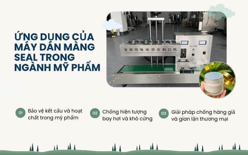 Ứng dụng của máy dán màng seal trong ngành mỹ phẩm