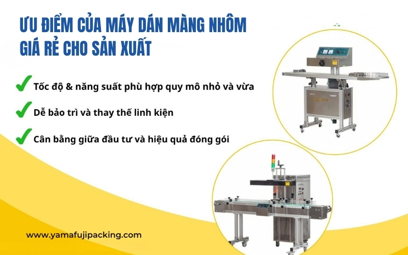 Ưu điểm của máy dán màng nhôm giá rẻ cho sản xuất