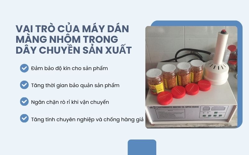 Vai trò của máy dán màng nhôm trong dây chuyền sản xuất 