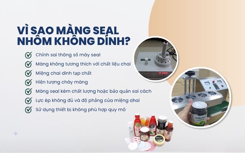 Vì sao màng seal nhôm không dính?