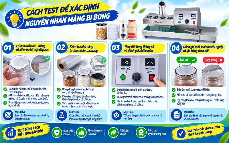 Cách test để xác định nguyên nhân màng bị bong