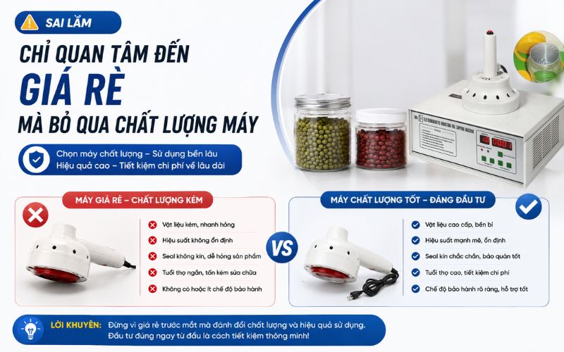 Chỉ quan tâm đến giá rẻ mà bỏ qua chất lượng máy