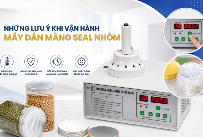 Những lưu ý khi vận hành máy dán màng seal nhôm