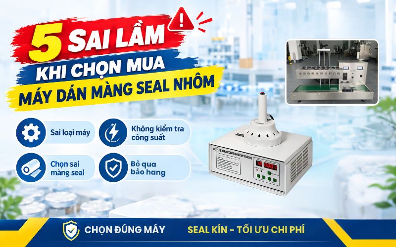 Những sai lầm cần tránh khi chọn mua máy dán màng seal nhôm