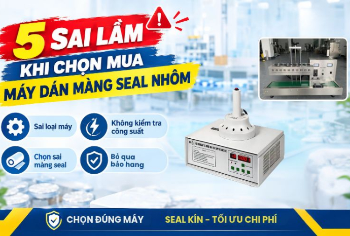 Những sai lầm cần tránh khi chọn mua máy dán màng seal nhôm
