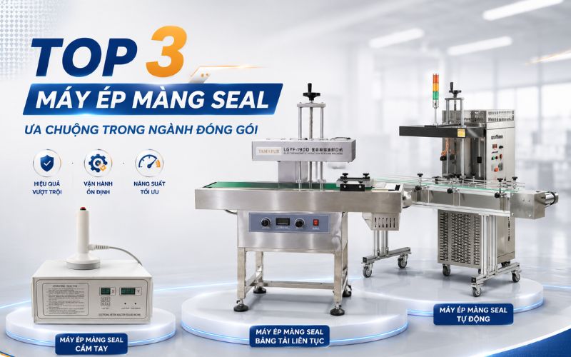 Top 3 máy ép màng seal ưa chuộng trong ngành đóng gói
